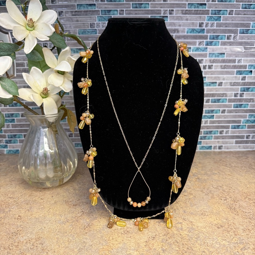 C1946 Double strand beaded necklace